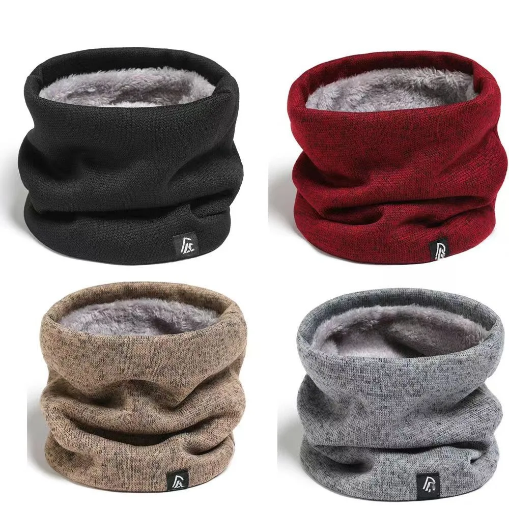 

Fashion Women Cashmere Knitted Scarf Unisex Solid Plush Warm Winter Snood Neck Muffler Skating Running Hiking Scarves