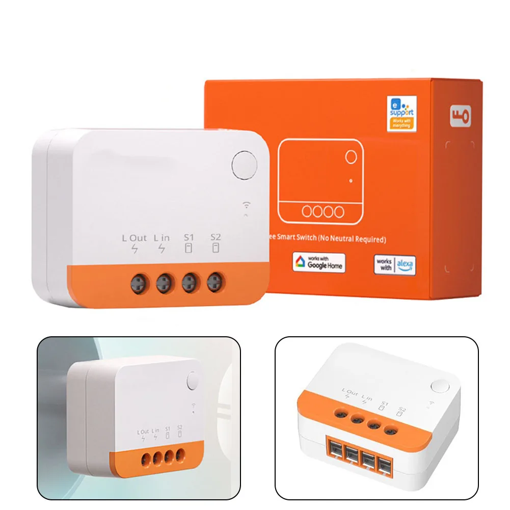 

Двухканальный релейный модуль Zigbee 3.0 для умного дома: голосовое и приложение-управление, совместим с SONOFF