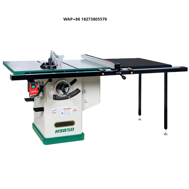 STR H9850 Precision Wood Circular Saw Machine Panel Cutting Portable Sliding Table Saw Machine for Woodworking