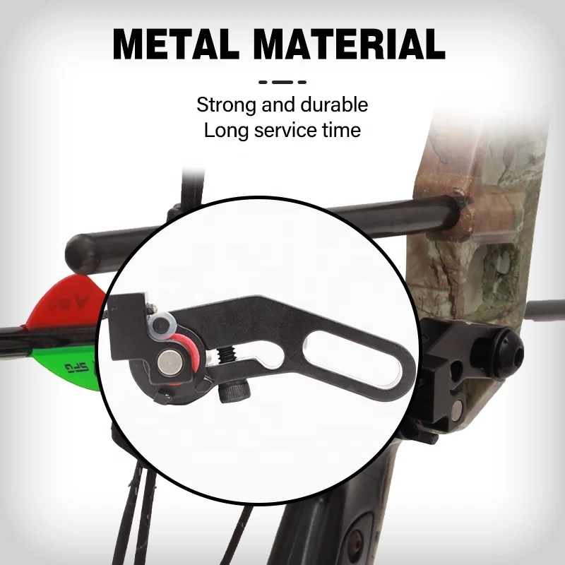 Metal Fox Drop Away Arrow Rest Adjustable Fall Away Arrow Rest for RH LH Compound Bow Use Outdoor Hunting Archery Equipment