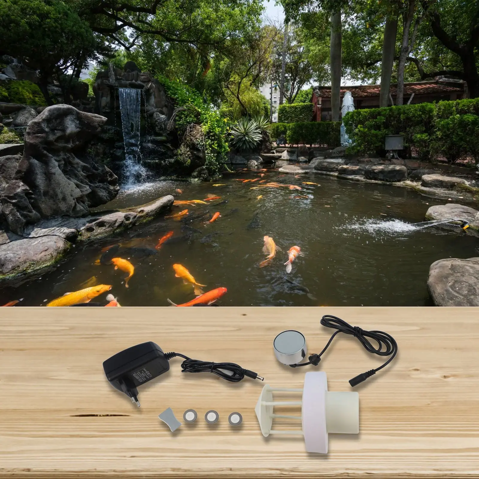

Event Decoration Indoor And Outdoor Use As Shown In The Figure Mist Maker Set Water Splash Guard Automatic Shutdown Feature
