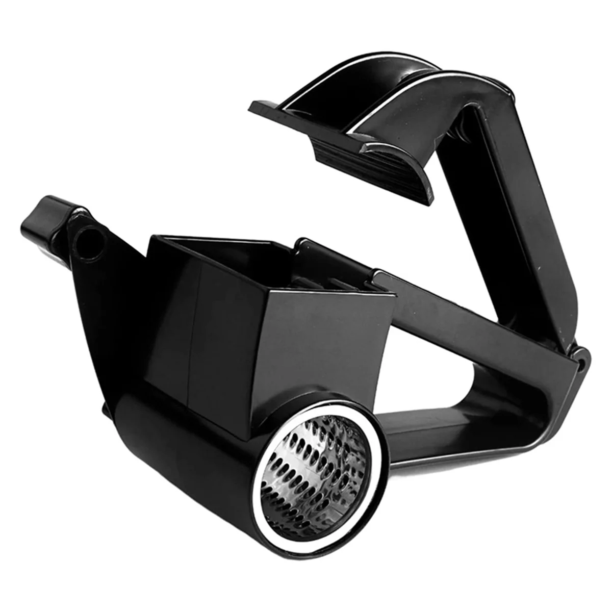 

A96Q-Rotary Cheese Grater Hand Shredder - Manual Hand Crank Handheld Cheese Cutter with Stainless Steel Drum