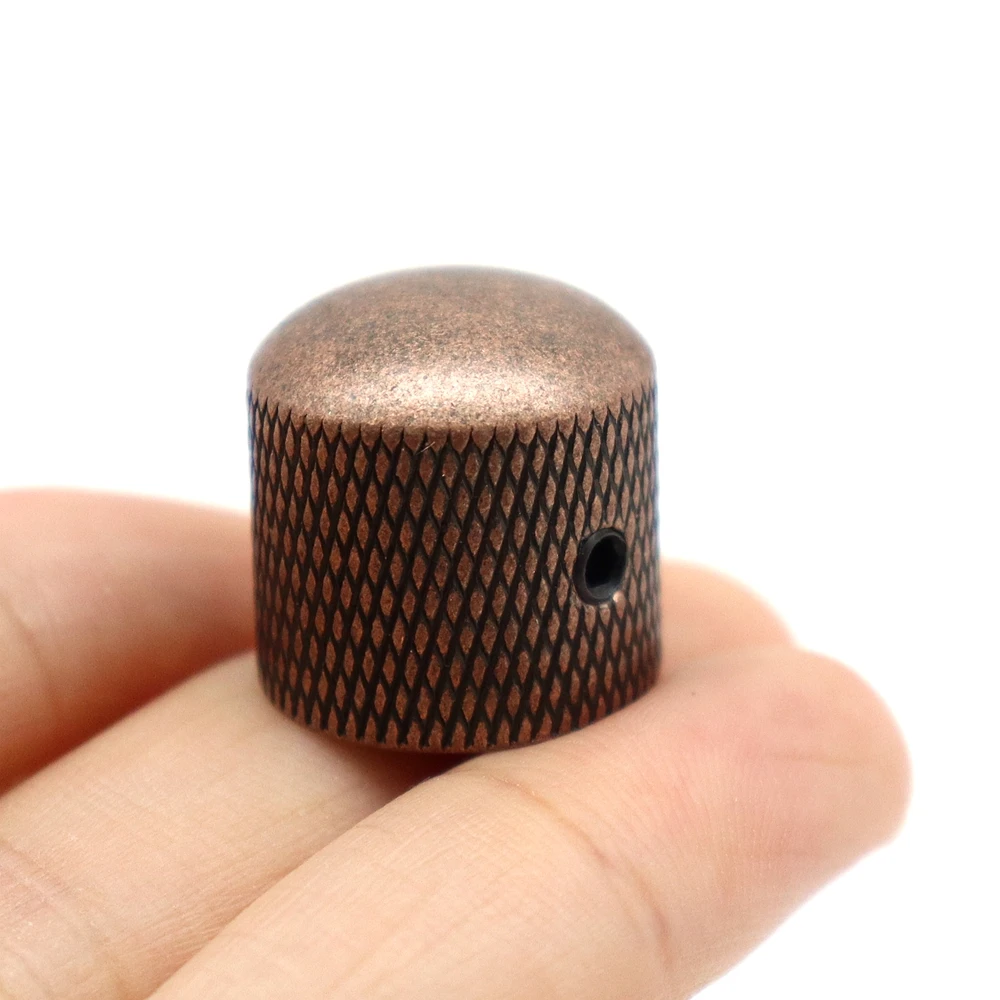 3 Stück/4 Stück Metall-Kuppelknöpfe für E-Bass, Lautstärkeregler mit Schraubenschlüssel, Bronze/BK/CR/GD/Schwarz Nickel – Detail 22