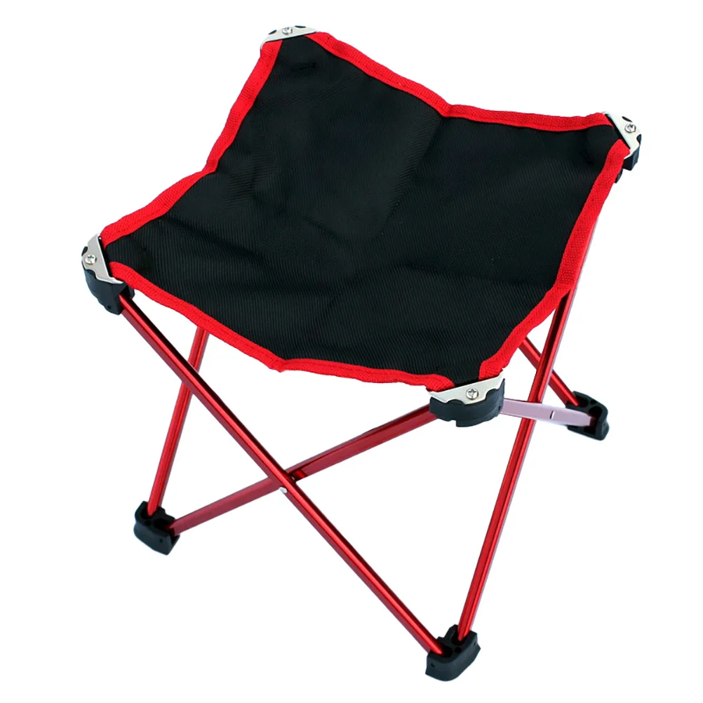 

1Pcs Outdoor Folding Stool Red Saving Lightweight Strong Frame for Portable Folding Camping Stool