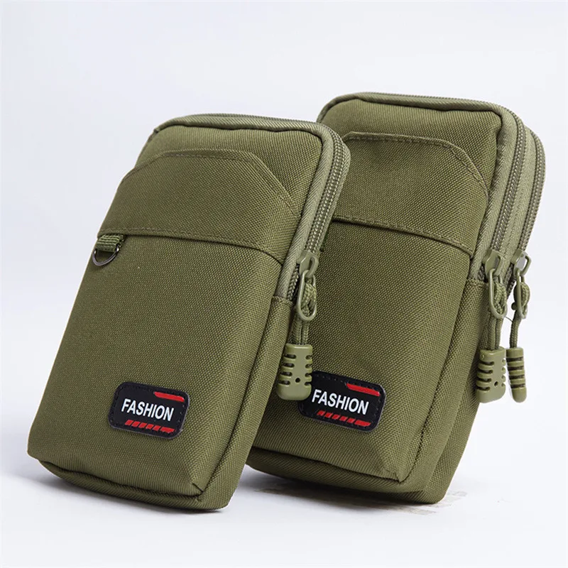 Nylon Bag Outdoor Molle Waist Fanny Pack Men Phone Pouch Camping Hunting Waist Bag Gear Purses