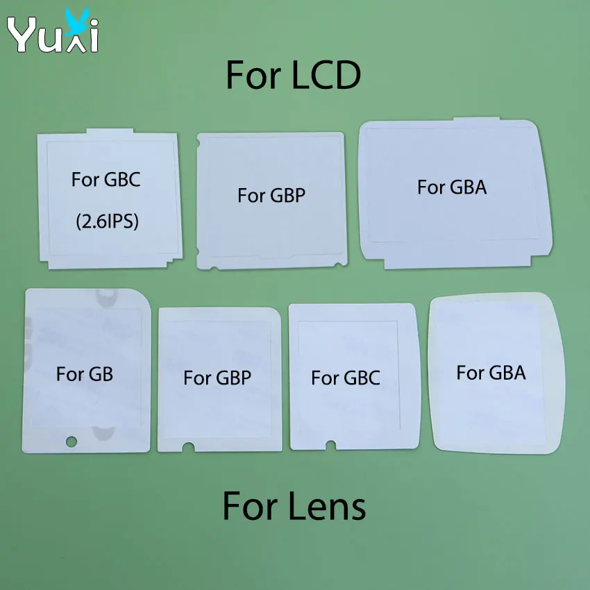 YuXi 1/2/5Pcs For Gameboy Advance Color GBC GBA GBP GB Console LCD Screen / Glass Lens Double Sided Adhesive Tape