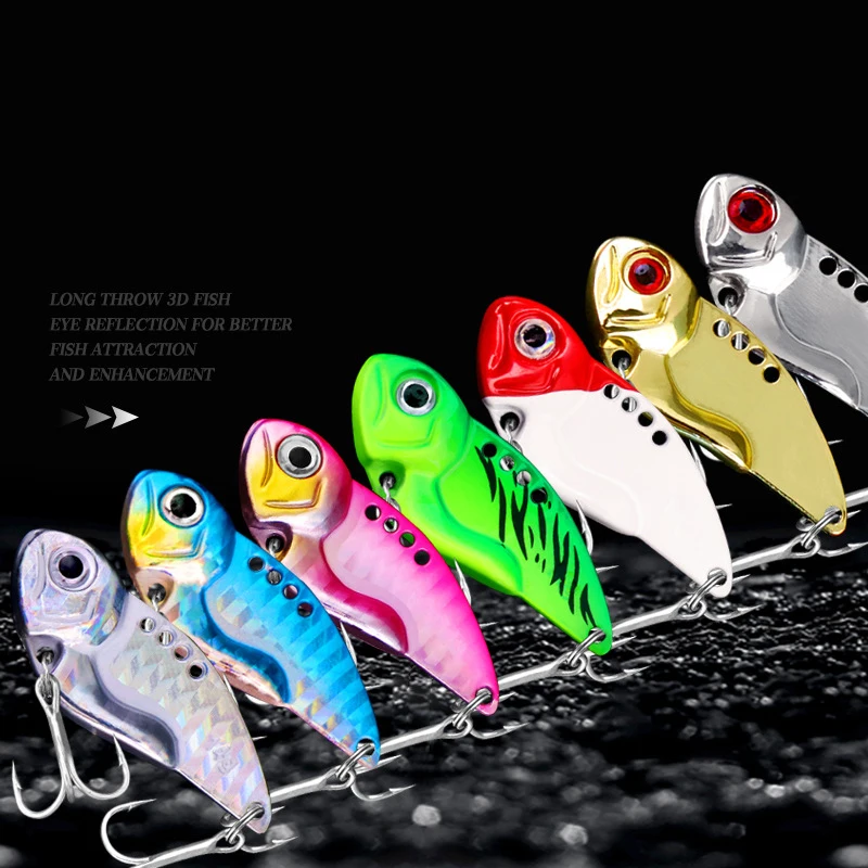 

Sea.Yolo Lure Fishing Hard Bait Sequin Iron Plate Zinc Alloy Metal VIB Remote Casting Of Freshwater Seawater Remote Casting