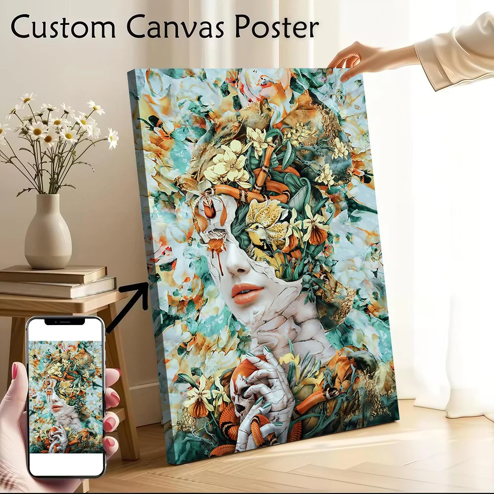 Tears of Spring Poster Customizable Printed Canvas Painting for Pictures Wall Art Modern Living Room Paintings Luxury Decoration