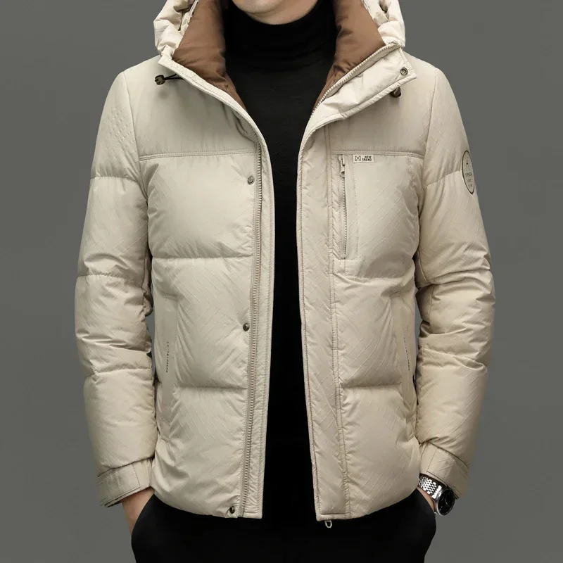 Ultralight Down Jacket Men Designer Clothes Short Jackets Duck Luxury Padding 2025 Winter Coat Hooded