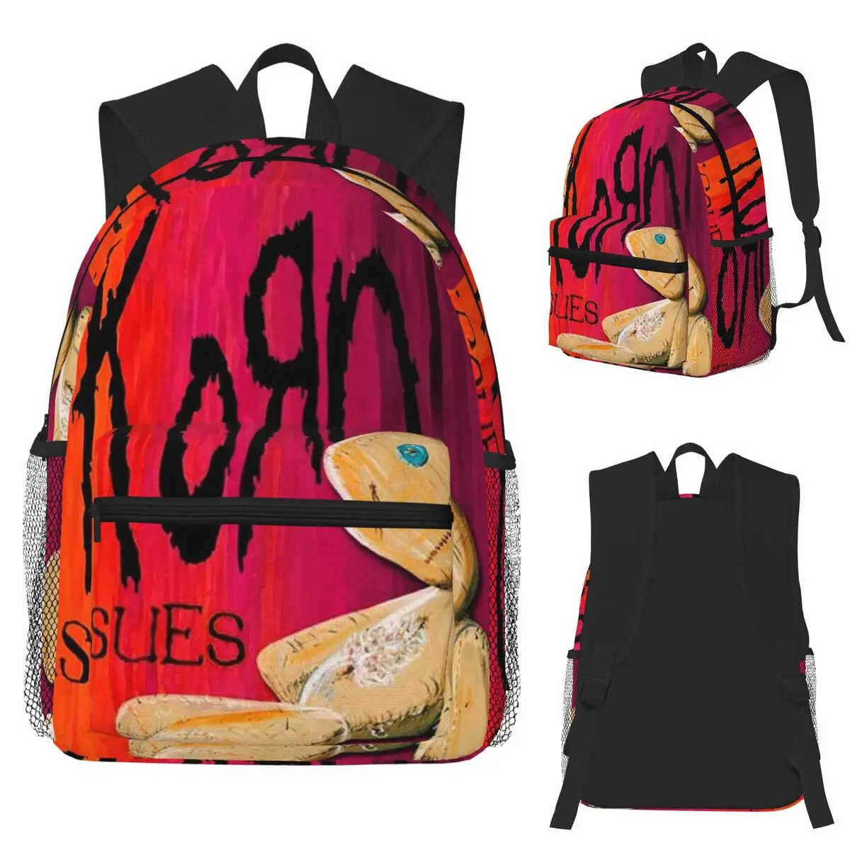 

Korn Band Rock Студенческий рюкзак Школьная сумка Походный дорожный рюкзак для мальчиков и девочек Модная сумка для книг Сумки на плечо