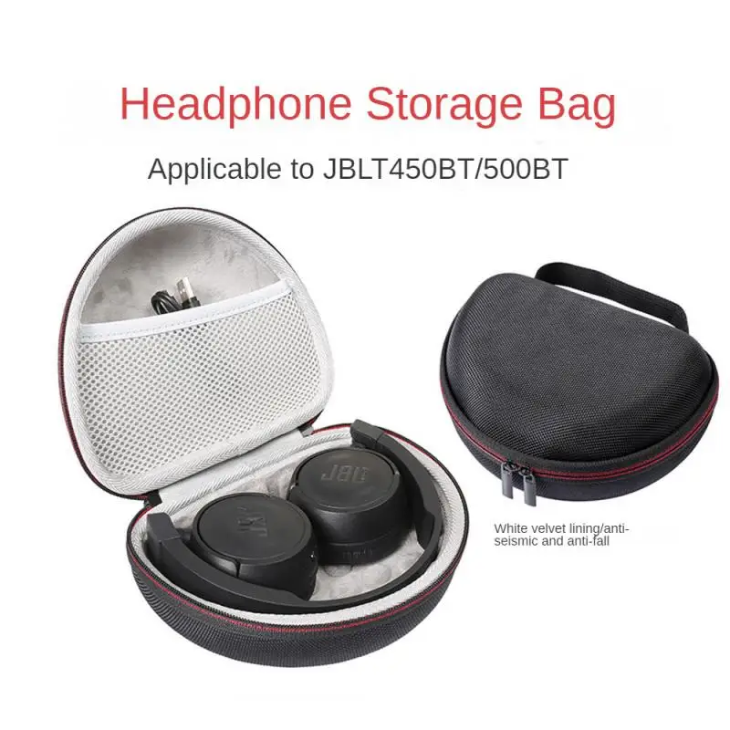 For JBL T450BT/T460BT/T500 Bluetooth Headset Portable Storage Bag Wireless Headset Carrying Case Organizer Protective Case