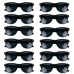 10/12pcs Bachelorette Party Sunglasses Black Square Frame Glasses Bride and Groom Photo Prop Bachelor Party Glasses Wedding Deco