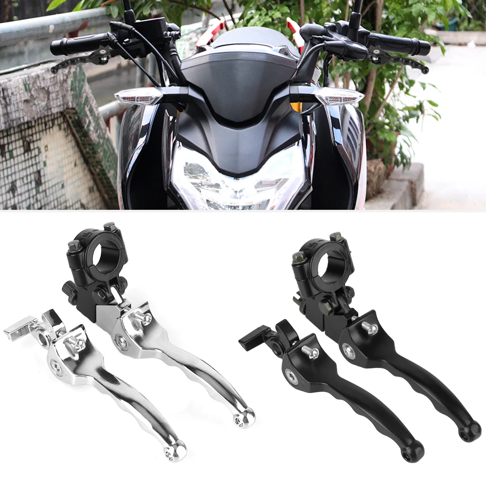 CNC Clutch Drum Brake Lever Handle For Motorcycle Bike Honda 50-250CC Adjustable Handlebar Set Folding Brake Clutch Lever Set