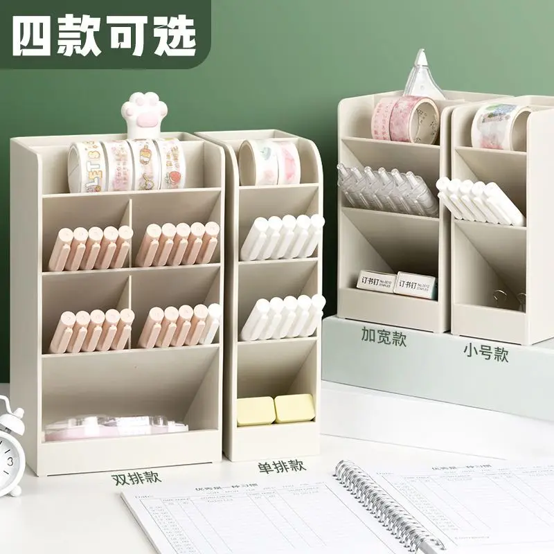 Barril oblíqua caixa de armazenamento de desktop grande capacidade multi-função caneta titular é simples