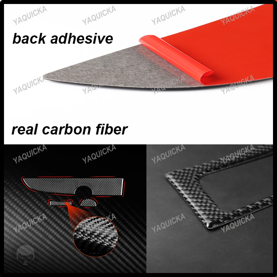Real Soft Carbon Fiber Car Stickers For Mitsubishi Outlander 2014 2015 2016 Dashboard Instrument Decoration Frame Accessries
