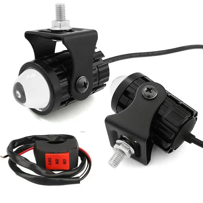 

2pcs LED Spotlight Headlights explorers Motorcycle Accessories Truck Car Auxiliary Additional Mini Projector Headlamp Fog Lights