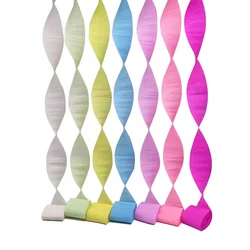 Multicolor Crinkled Crepe Paper Roll, DIY Flower Party, Baby Shower, Birthday Decoration Supplies, 5cm * 250cm