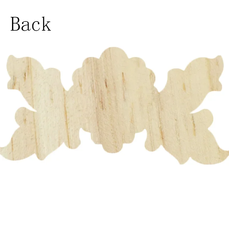 30cm Wood Appliques Onlays for Furniture Leaf Flower Decal for Cabinet Bed Wall Ceiling Frame Corner Decor Wood Furniture Decor