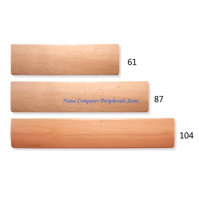 F68C Beech Keyboard Wrist Rest Keyboard Tray Comfortable Typing Pad 61 104key