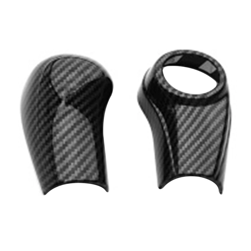 for Honda HRV HR-V Vezel 2014 to 2018 2019 2020 ABS Carbon Fiber Gear Shift Knob Cover