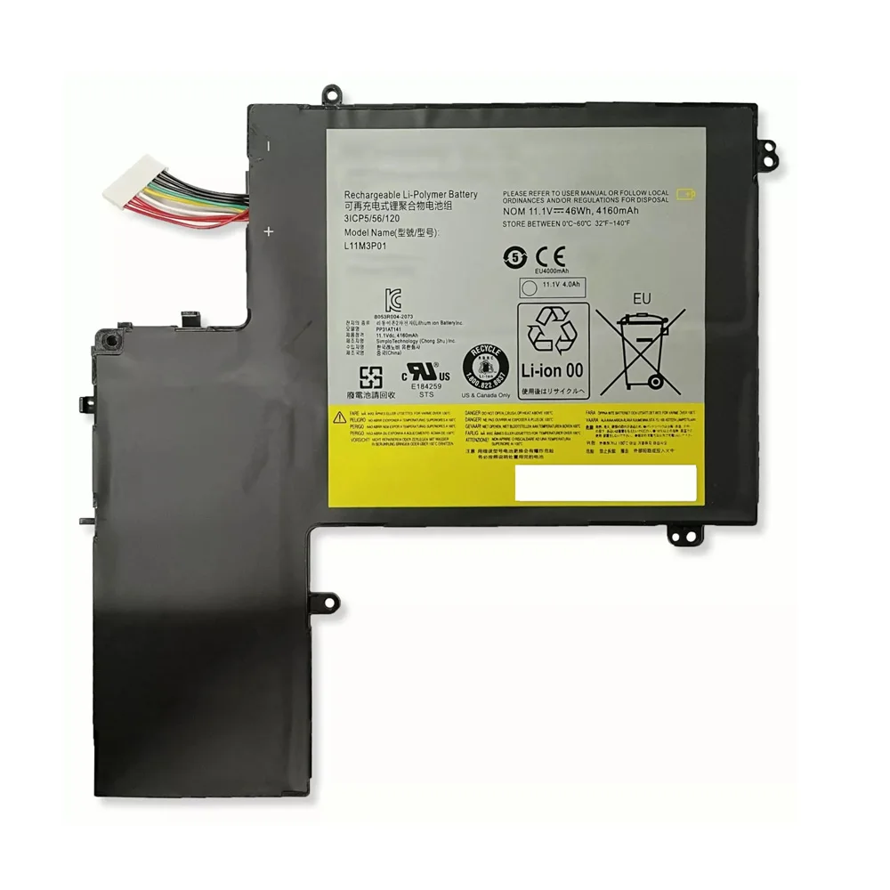 L11M3P01 11.1V 46Wh Laptop Battery for Lenovo ldeapad U310 MAG6BGE 4375-B2U 3ICP5/56/120