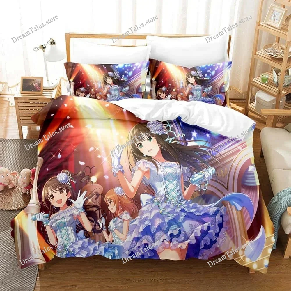 THE IDOLM@STER Cinderella Girls Starlight Stage Style Duvet Cover Pillow Case Bedding Set Quilt Cover Double Bed Home Textile