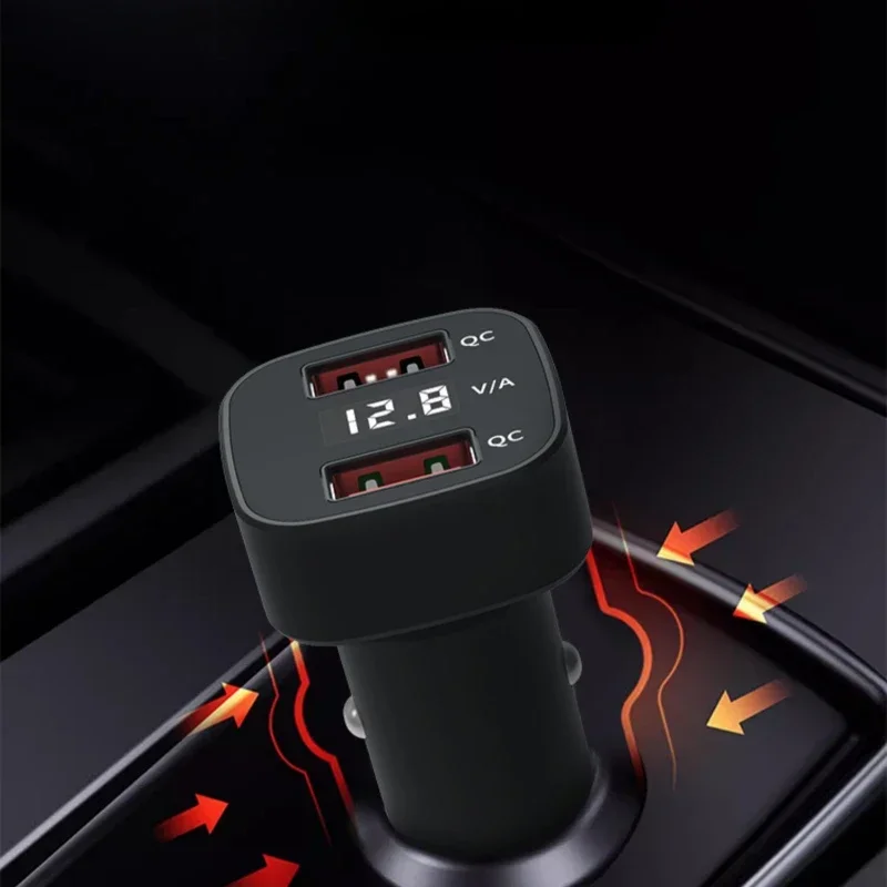 70W Car Charger Super Fast Charging Car Cigarette Lighter Conversion One To Two PD High Power Apple Modification Car Accessories