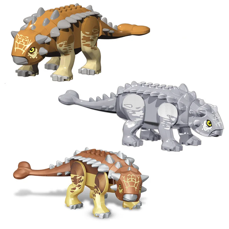 Ankylosaurus Boy: Büyük Boy, Gümüş Kahverengi Dino Blokları ile Eğlenceli ve Eğitimli Oyun Deneyimi