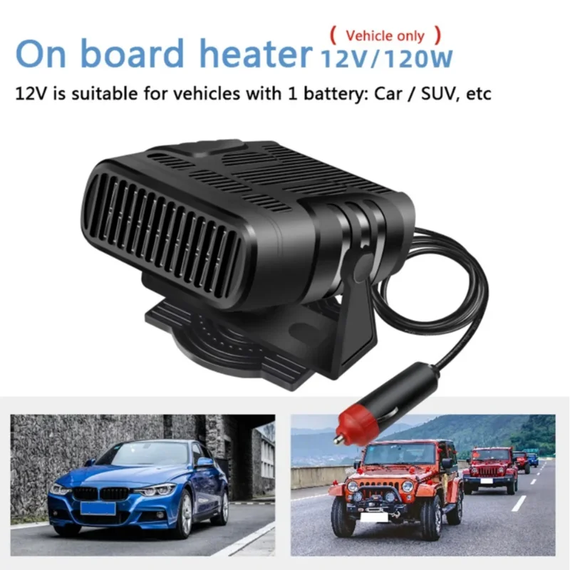 Lenovo 12V/24V Tragbarer Fahrzeug-Autoheizer Winter Windschutzscheiben-Entfogger Entfroster Auto-Innenraum-Heizlüfter Doppelfunktions-Wärmer – Detail 5