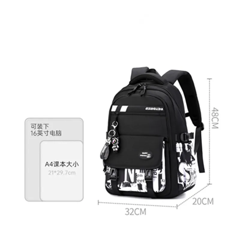 Camouflage graffiti men's travel backpack large capacity backpack for outdoor travel Waterproof school bag for school students