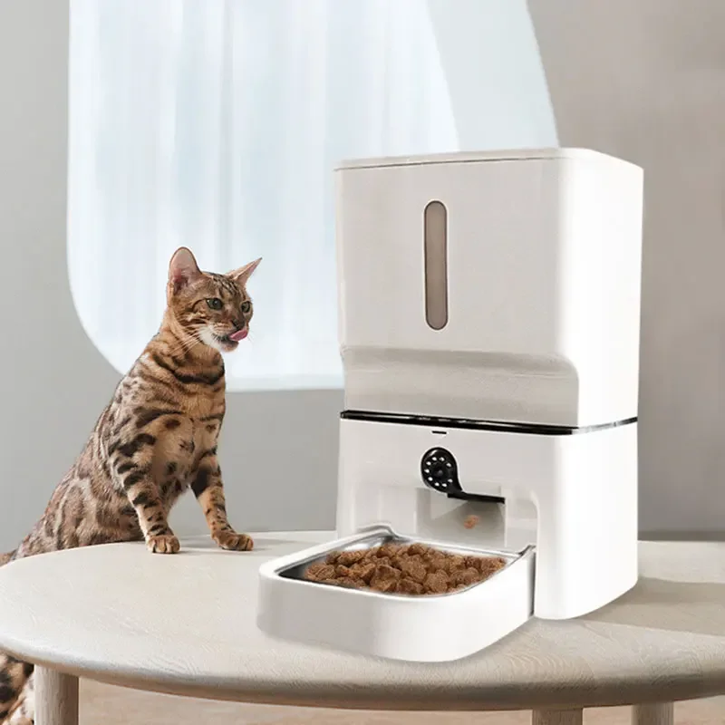 CANBOUN 7L Automatic Cat Toy Dispenser Laser Rotatable Camera Smart Dog Cat Food Feeder Battery Operated Pet Bowls Plastic