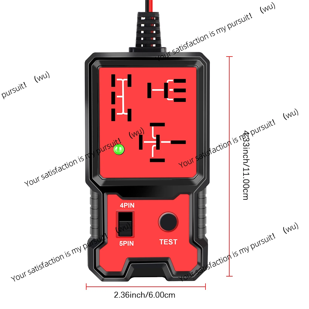 Automotive battery electronic voltage tester, general 12V indicator light, accessories