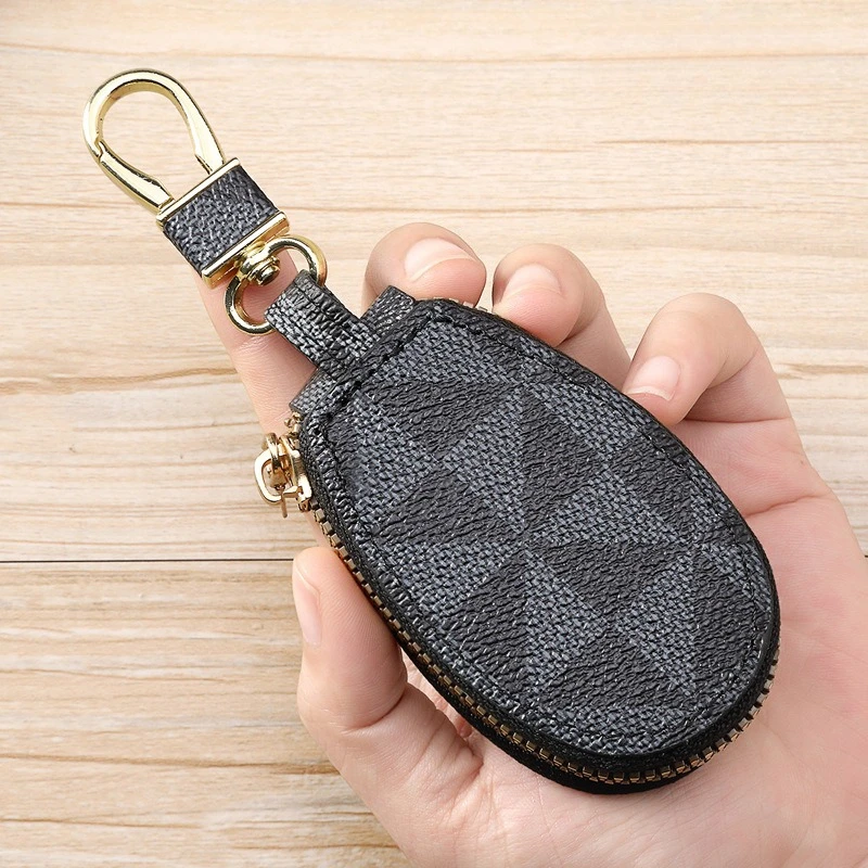 Retro-Schlüsselmappe, Mini-Leder-Geldbörse, Modeaccessoires, Reißverschluss, kleine Tasche, Kopfhörertasche für Damen und Herren – Detail 7