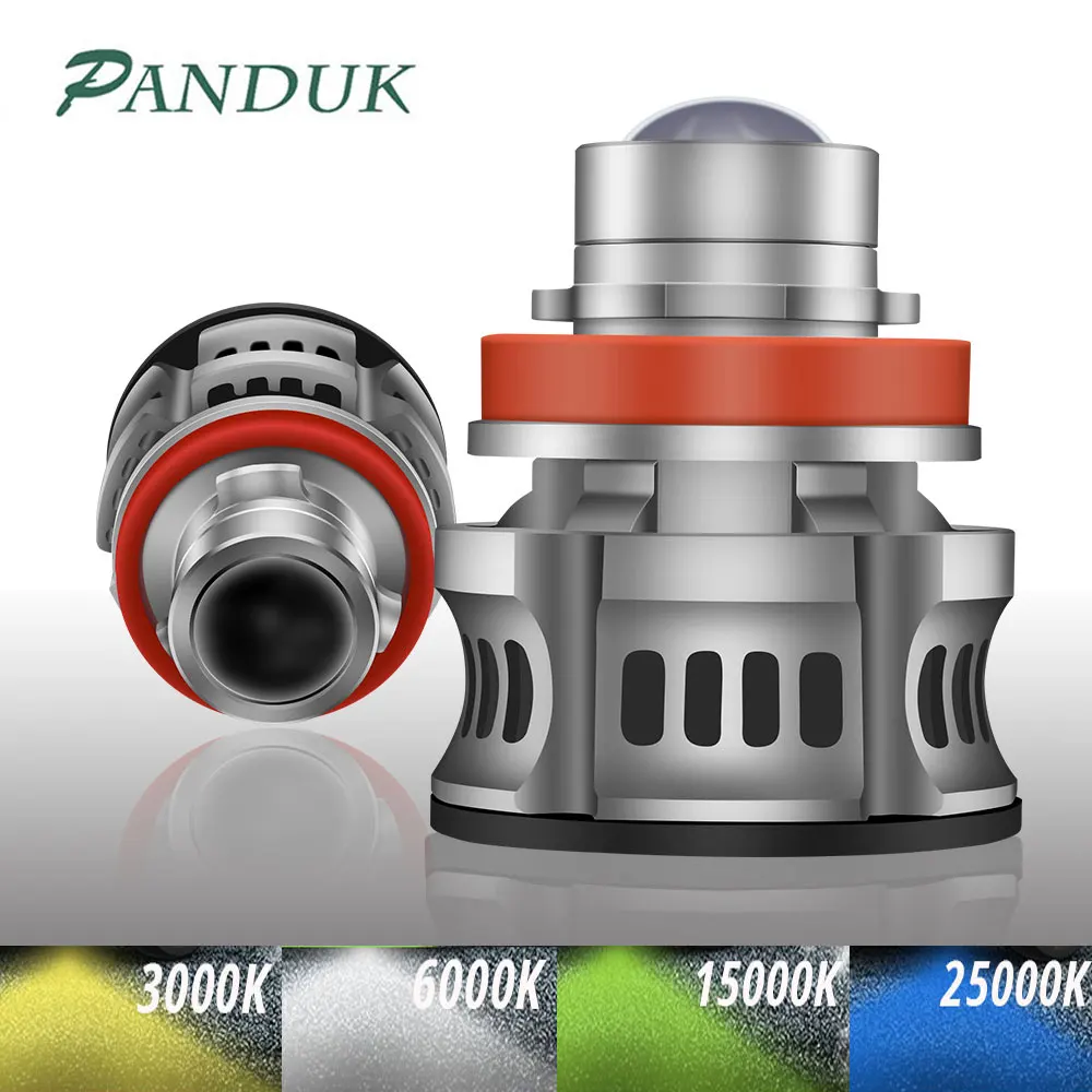 

PANDUK Car LED Canbus Fog Bulbs H8 H9 H7 H11 9005 HB3 9006 HB4 6000K 3000K 8000K Auto Fog Lamp Day Running Light 80W 12V