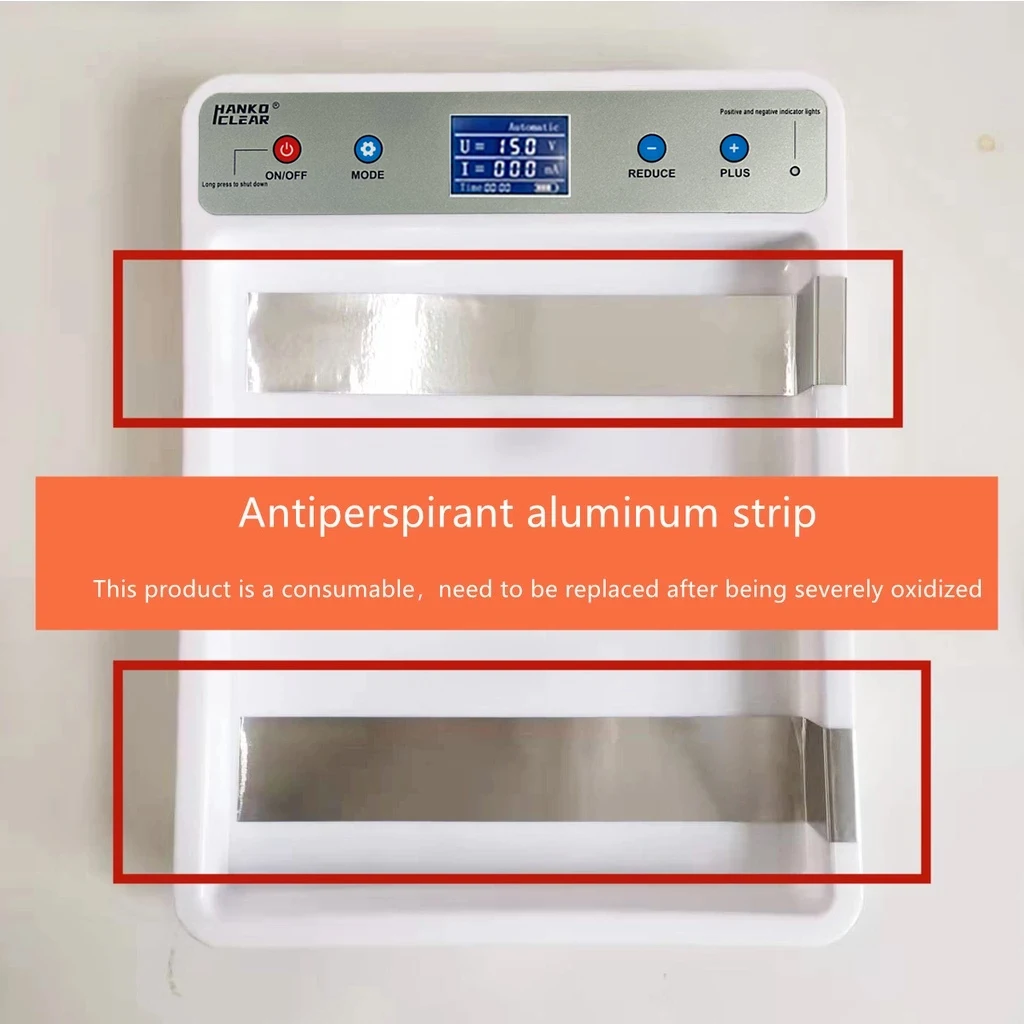 

Accessories For Hankoclear Antiperspirant Iontophoresis machine 10PCSAluminum sheet+2pcs towel+1Scraper