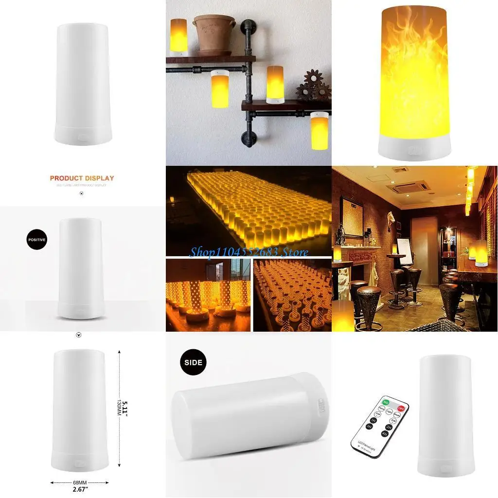 

Y6GD Led Dynamic Flame Effect Light Bulb Multiple Mode Creative Lamp Decorative Lights for Bar Hotel Restaurant Party
