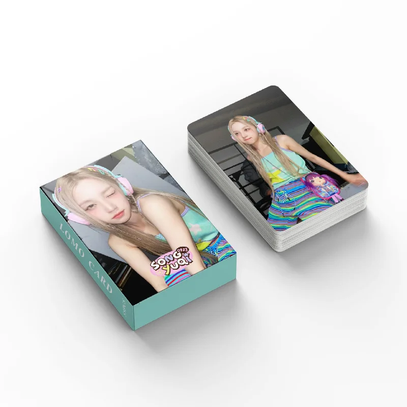 Tarjeta de fotos impresa de alta calidad, tarjeta Lomo de KPOP (G) I-DLE, YUQI HD, regalo de colección para fanáticos, 55 unids/set, 2023