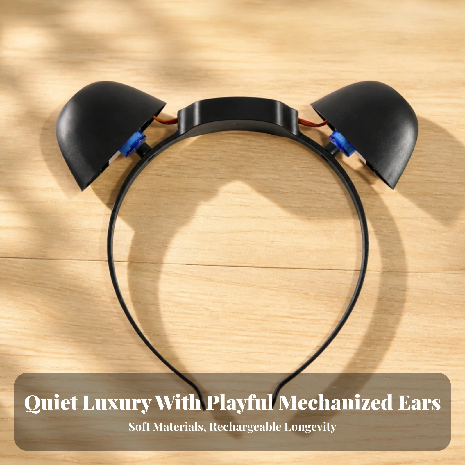 Electric Moving Ear Headband Realistic Rechargeable Animal Ears Headband Hair Band Lightweight Hairband Comfortable