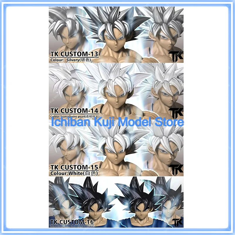 TK CUSTOM TK TK013 TK014 TK015 TK016 Dragon Ball SHF Ultra Instinct Son Goku 3,0 Köpfe Benutzerdefinierte Headsculpt Set Action Figuren Spielzeug