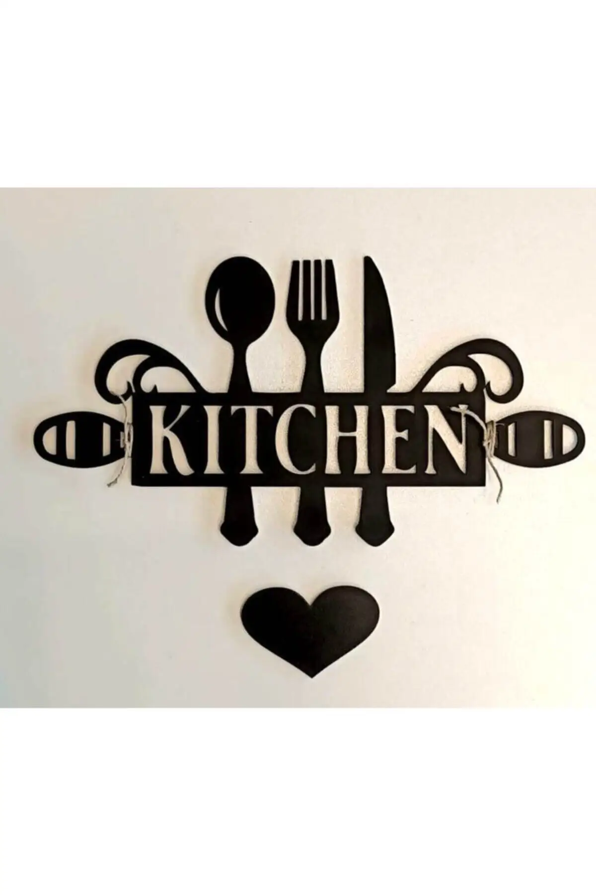 Kitchen Decorative Kitchen Decor Heart Wooden Home Kitchen Decor 25x15 Cm Cute Kitchen Wall Decor Lettering Easy to Paste