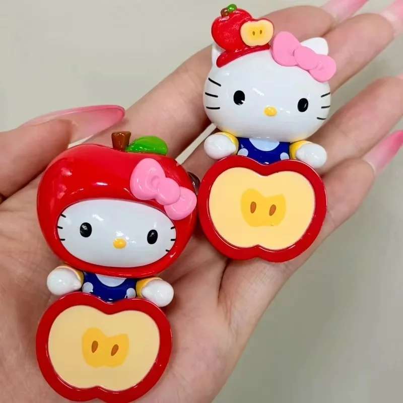 

New Hello Kitty Apple Party Series Sticker Hipper Cute Blind Box Surprise Mystery Box Fashionable And Popular Dolls Decorations