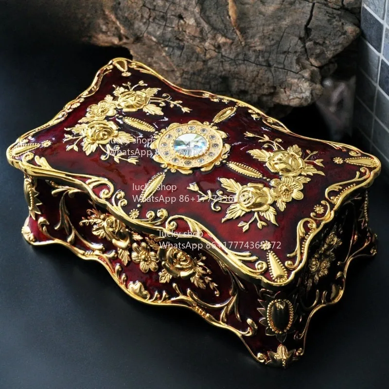 Lucky Grocery Store Large Painted  Jewelry Box Jewelry Storage Box Jewelry Ring Box1105241158 Store