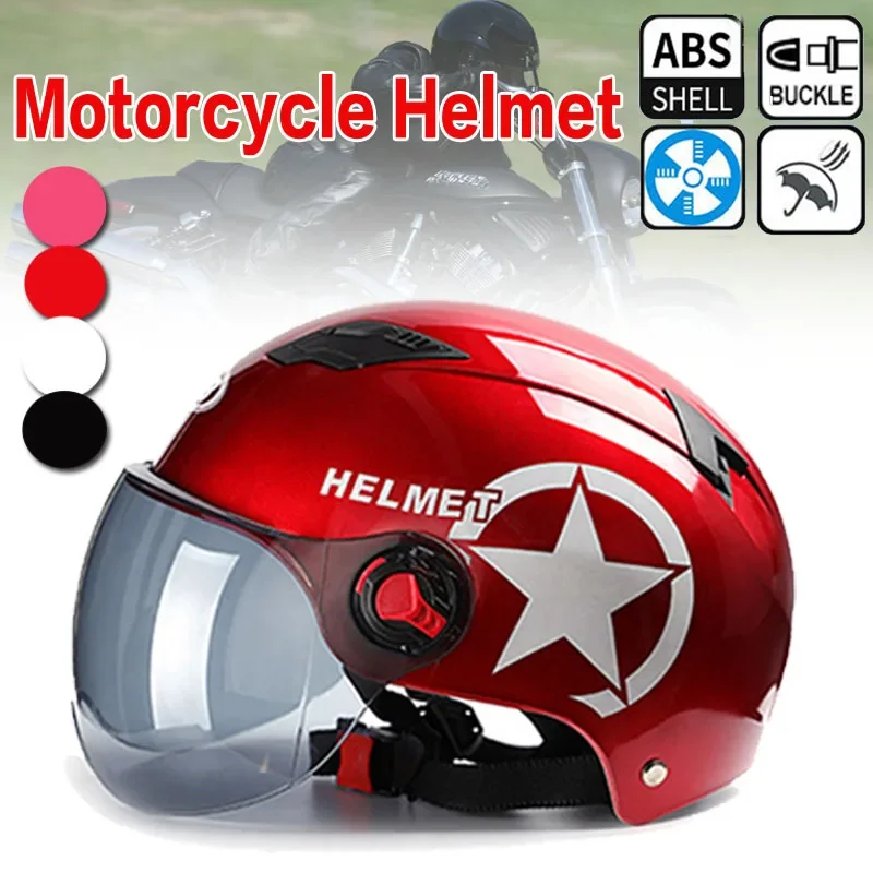 

Half Face Helmet Beon half Helmet Casco Vintage Moto Halmet for Adults Motorcycle Helmet Scooter Bicycle Open Semi-Baseball