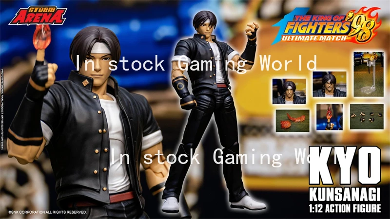 

In Stock Storm Toys Arena KOF King of Fighters 98 Ultimate KFSA03 Kyo Naginata 1/12 Action Model Figure Toy Collection Gift