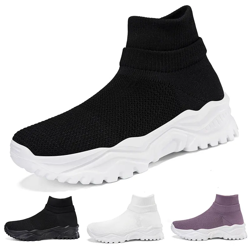 

High Top Sneaker Outdoor Women Men Sneakers for Walking Jogging Casual Shoes Mesh Slip on Mesh Sock Shoes Plus Size 35-45