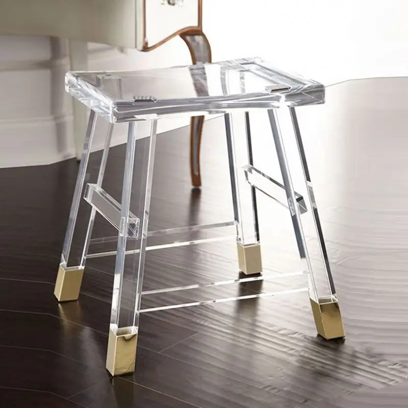 China Supply Modern High Transparent Kitchen Hotel Acrylic Bar Stools