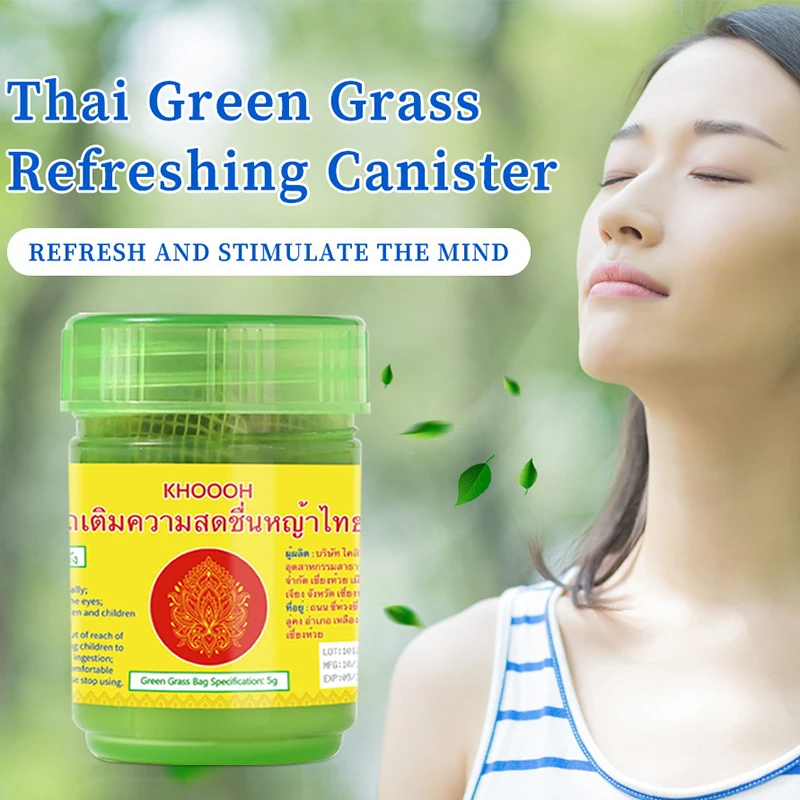 1 Bottle Thai Herbal Medicine Inhalation Nasal Inhaler Cure Colds And Nasal Congestion Stay Up Refreshing Relieve