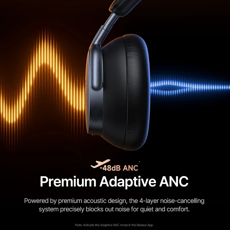Baseus Inspire XH1 Sound by Bose ANC Wireless Headphone Bluetooth Baseus Inspire XH1 Sound by Bose ANC Wireless Headphone Bluetooth