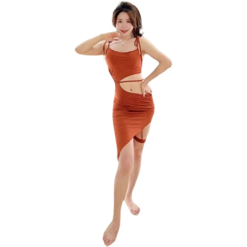 Customized Belly Dance Costumes Practice Dress New Dress Strap Sexy Eastern Dance Dress Short Skirt Slimming Clothing