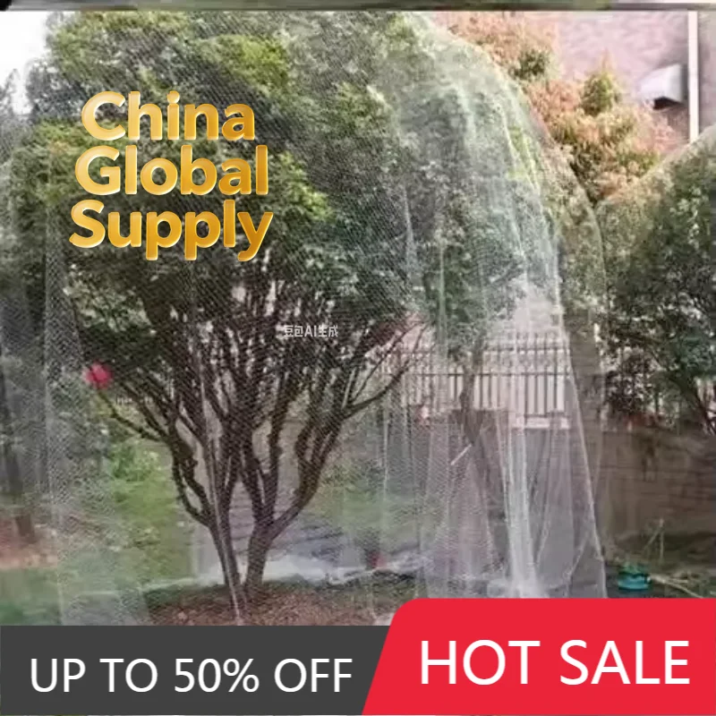 Greenhouse Grape Peach Tree Bird Proof Net Nylon Protective Net Cover Wear Resistant Breathable Anti-aging Fruit Tree Mesh Deco